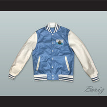 Load image into Gallery viewer, San Marino Light Blue and White Lab Leather Varsity Letterman Jacket