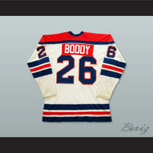 Load image into Gallery viewer, WHA San Diego Mariners Gregg Boddy 26 Home Hockey Jersey