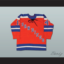 Load image into Gallery viewer, Gerry Pinder 14 San Diego Mariners Hockey Jersey