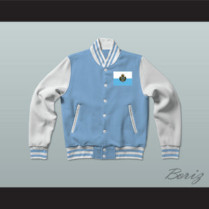 San Marino Varsity Letterman Jacket-Style Sweatshirt