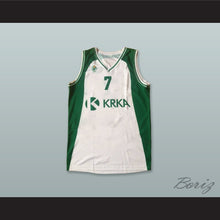 Load image into Gallery viewer, Sani Becirovic 7 KK Krka Novo Mesto Slovenia White Basketball Jersey