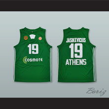 Load image into Gallery viewer, Sarunas Jasikevicius 19 Panathinaikos BC Green Basketball Jersey