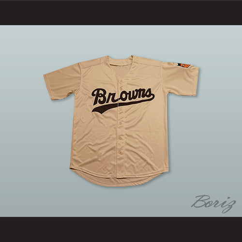 Satchel Paige 29 St. Louis Browns Tan Baseball Jersey