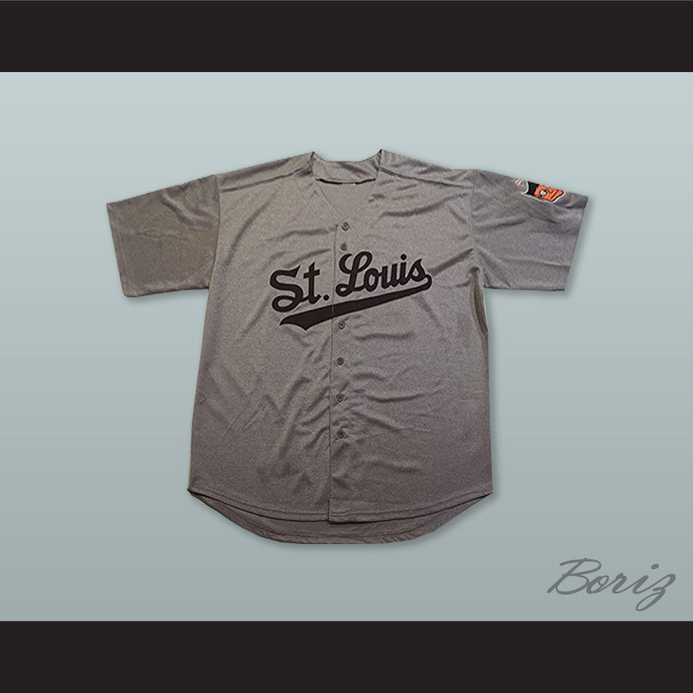 Satchel Paige 29 St. Louis Browns Gray Baseball Jersey