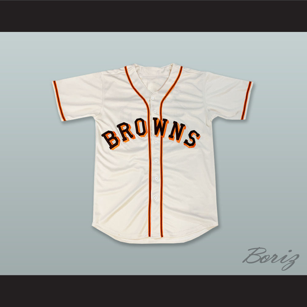 Satchel Paige 29 St Louis Browns White Button Down Baseball Jersey