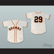 Load image into Gallery viewer, Satchel Paige 29 St Louis Browns White Button Down Baseball Jersey