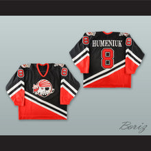 Load image into Gallery viewer, Scott Humeniuk 8 Portland Pirates Black Hockey Jersey