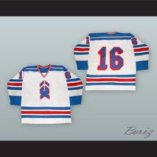Load image into Gallery viewer, Scott Gruhl 16 New Haven Nighthawks White Hockey Jersey