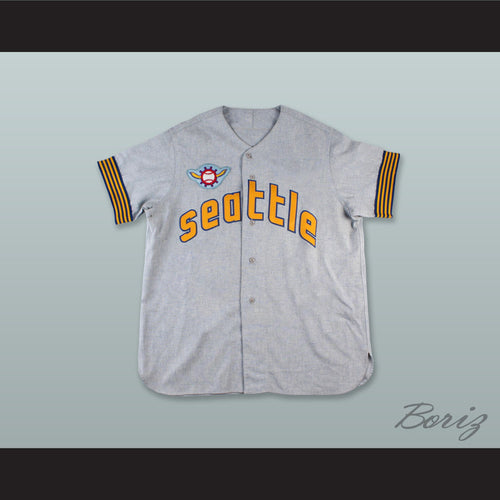 Seattle Pilots 37 Gray Baseball Jersey