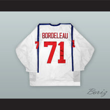 Load image into Gallery viewer, Sebastien Bordeleau 71 France White Hockey Jersey