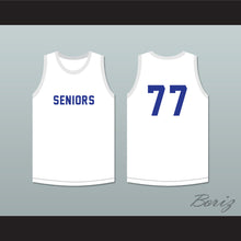 Load image into Gallery viewer, Seniors 77 White Basketball Jersey