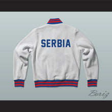 Load image into Gallery viewer, Serbia Varsity Letterman Jacket-Style Sweatshirt