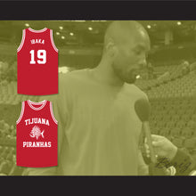 Load image into Gallery viewer, Serge Ibaka 19 Tijuana Piranhas Red Basketball Jersey Mexican Expansion Team