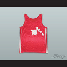 Load image into Gallery viewer, Sergei Belov 10 CSKA Moscow Red Basketball Jersey