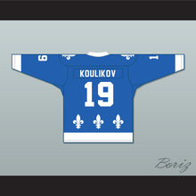 Load image into Gallery viewer, Sergei Koulikov 19 Le National de Québec Blue Hockey Jersey- Lance et compte (He Shoots, He Scores)