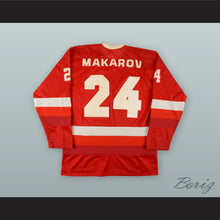 Load image into Gallery viewer, Sergei Makarov 24 Soviet Union CCCP National Team Red Hockey Jersey