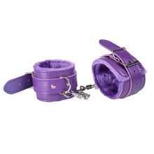 Load image into Gallery viewer, Sexy Adjustable PU Leather Plush Handcuff Ankle Cuff Restraints Bondage Sex Toy Muply Restraints Sex Bondage Exotic Accessories