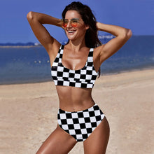 Load image into Gallery viewer, Sexy High Waist Bikini White Floral Leaf Bikini Set 2020 Girl Swimwear Women Sport Swimsuit Female Swim Bathing Suit Beachwear