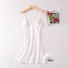 Load image into Gallery viewer, Sexy Pink Nightgown Women Satin Spaghetti Strap Lingerie Bridesmaid Bride Wedding Night Dress Sleepwear Nightdress Sleepwear