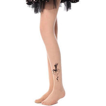 Load image into Gallery viewer, Sexy Tattoo Leggings Women Floral Butterfly Stars Love Heart Bowknot Print Skinny Sheer Legging Sale Cheap 2018 Dropshipping