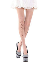 Load image into Gallery viewer, Sexy Tattoo Leggings Women Floral Butterfly Stars Love Heart Bowknot Print Skinny Sheer Legging Sale Cheap 2018 Dropshipping