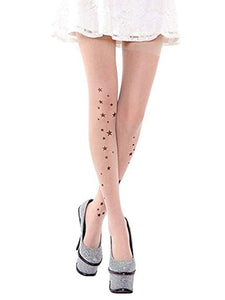 Sexy Tattoo Leggings Women Floral Butterfly Stars Love Heart Bowknot Print Skinny Sheer Legging Sale Cheap 2018 Dropshipping