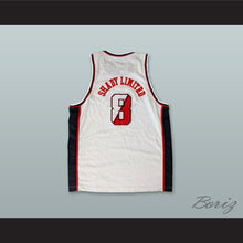 Load image into Gallery viewer, Shady Limited 8 Shady Eight White Basketball Jersey