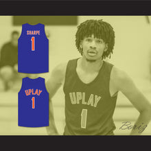 Load image into Gallery viewer, Shaedon Sharpe 1 UPLAY Canada AAU Blue Basketball Jersey 2