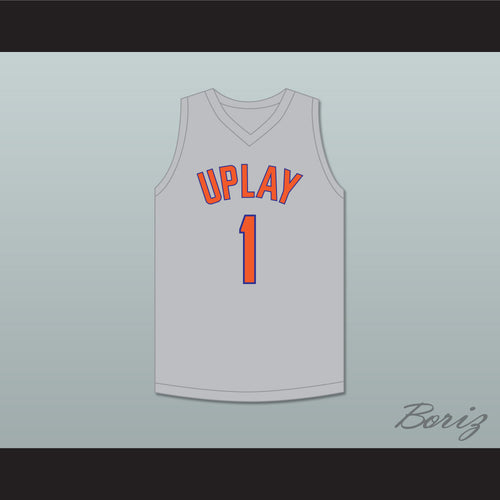 Shaedon Sharpe 1 UPLAY Canada AAU Light Gray Basketball Jersey 1