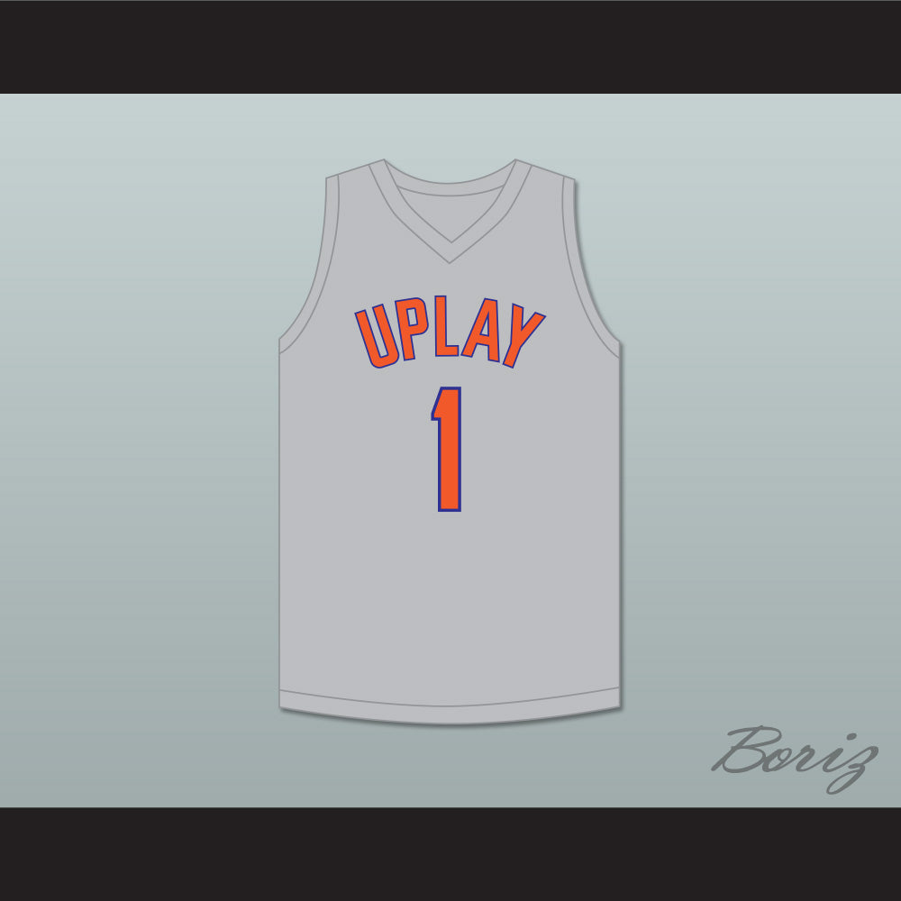 Shaedon Sharpe 1 UPLAY Canada AAU Light Gray Basketball Jersey 1