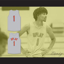 Load image into Gallery viewer, Shaedon Sharpe 1 UPLAY Canada AAU Light Gray Basketball Jersey 1