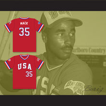 Load image into Gallery viewer, Shane Mack 35 1984 USA Team Red Baseball Jersey