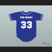 Load image into Gallery viewer, S McMahon The Money 33 Blue Button Down Baseball Jersey