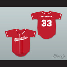 Load image into Gallery viewer, S McMahon The Money 33 Red Button Down Baseball Jersey