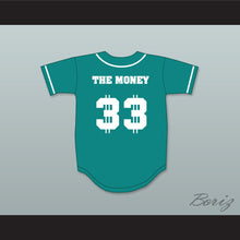 Load image into Gallery viewer, S McMahon The Money 33 Teal Button Down Baseball Jersey