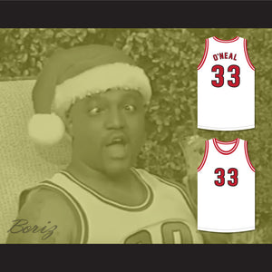 Shaquille O'Neal 33 Christmas Special Basketball Jersey Shaq and The Former Lakers Skit MADtv