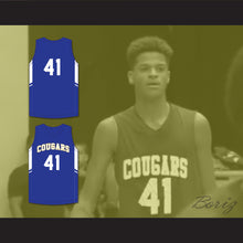 Load image into Gallery viewer, Shaqir O&#39;Neal 41 Creekside Christian Academy Cougars Blue Basketball Jersey 1