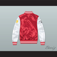 Load image into Gallery viewer, Thomas Shepard Class of 1979 Red/ White Varsity Letterman Satin Bomber Jacket
