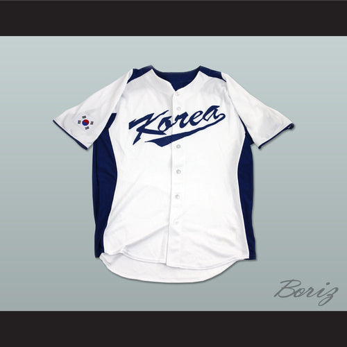 Shin Soo Choo 5 South Korea White Baseball Jersey