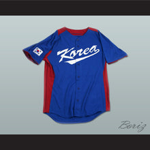 Load image into Gallery viewer, Shin Soo Choo 5 South Korea Blue Baseball Jersey