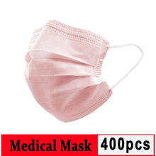 Load image into Gallery viewer, Ships Within 36 Hours Dustproof pink mask Face Mouth Mask Profession Nonwoven Disposable Mask Surgical 3-Ply PM2.5 Earloop Masks