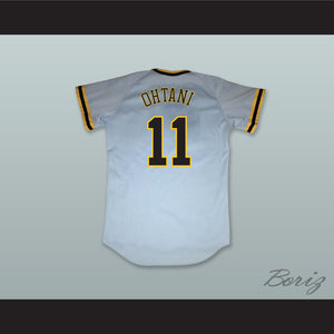 Shohei Otani 11 Hokkaido Nippon-Ham Fighters Light Blue Pullover Baseball Jersey