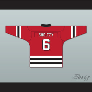 Sholtzy 6 Letterkenny Irish Red Hockey Jersey
