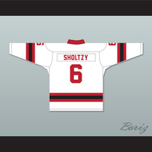 Load image into Gallery viewer, Sholtzy 6 Letterkenny Irish White Alternate Hockey Jersey