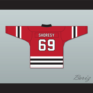 Shoresy 69 Letterkenny Irish Red Hockey Jersey