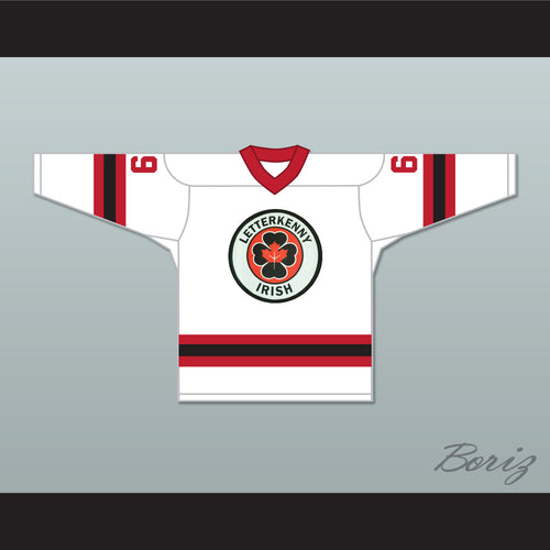Shoresy 69 Letterkenny Irish White Alternate Hockey Jersey