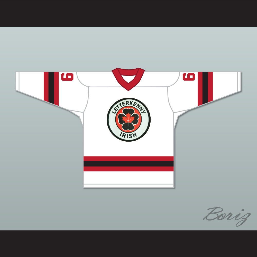 Shoresy 69 Letterkenny Irish White Alternate Hockey Jersey