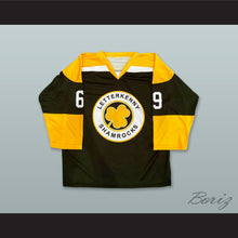 Load image into Gallery viewer, Shoresy 69 Letterkenny Shamrocks Black Hockey Jersey