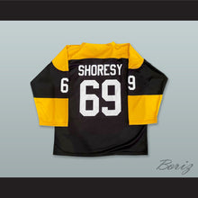 Load image into Gallery viewer, Shoresy 69 Letterkenny Shamrocks Black Hockey Jersey