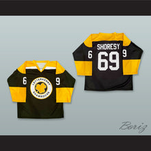Load image into Gallery viewer, Shoresy 69 Letterkenny Shamrocks Black Hockey Jersey